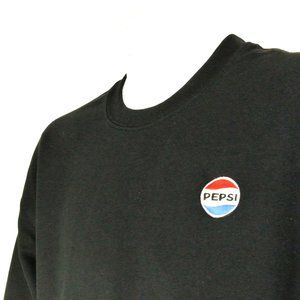 PEPSI Cola Merchandising Employee Uniform Black Sweatshirt NEW Size L Large